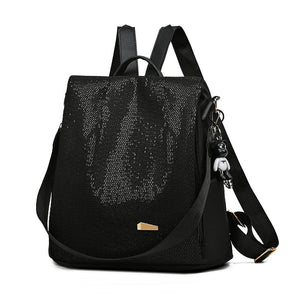 Water Resistant Anti Theft Backpack Oxford Travel Daypack 30cm