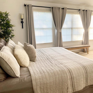 LushDecor Farmhouse Stripe Reversible Cotton Quilt Set - view 56