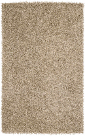 Browder Solid Beige Shag Area Rug - Clearance