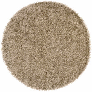 Browder Solid Beige Shag Area Rug - Clearance