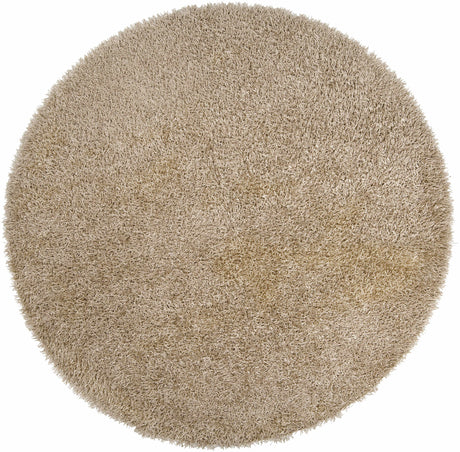 Browder Solid Beige Shag Area Rug - Clearance