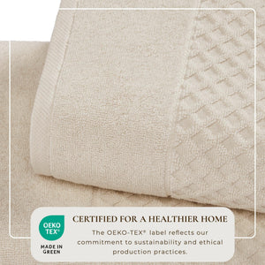 Cotton Diamond Waffle Weave Bath Towel Set - Grayson Collection