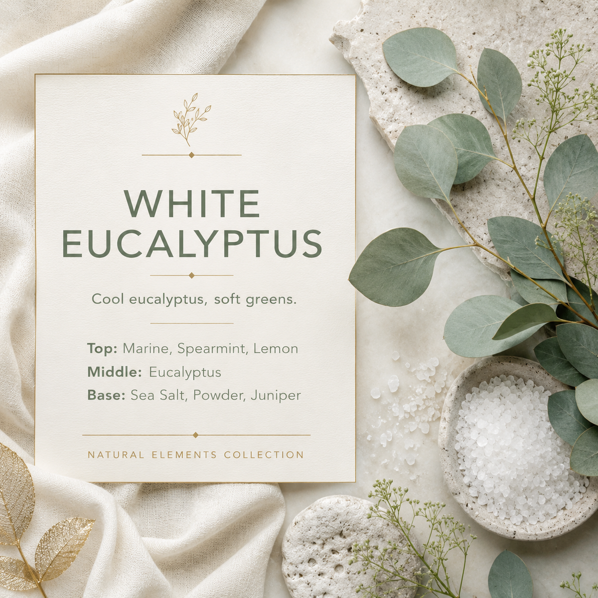 Grand Candles LLC White Eucalyptus Candle