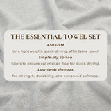Cotton Terry Bath Towel Set - Cooper Collection