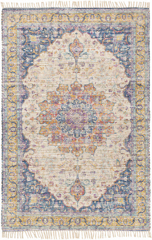 Wallburg Hand Woven Colorful Tassel Rug - Clearance