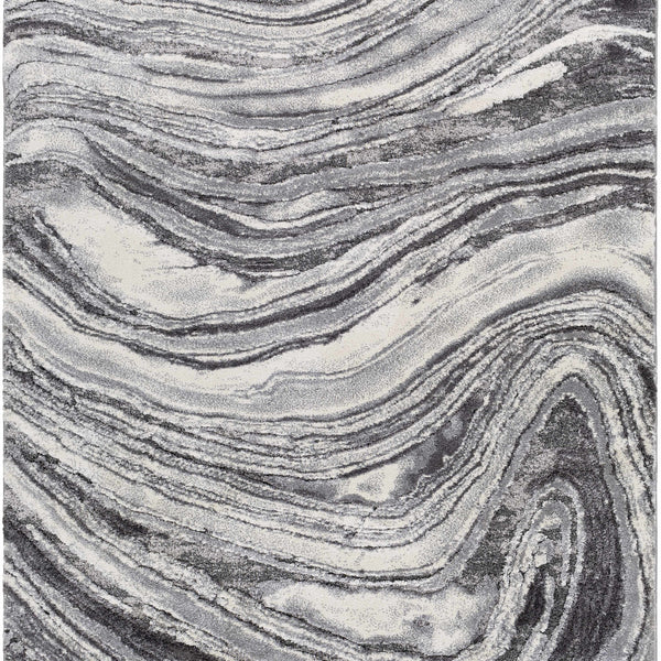 Walloon Gray Marble Thick Rug - Clearance