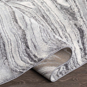 Walloon Gray Marble Thick Rug - Clearance