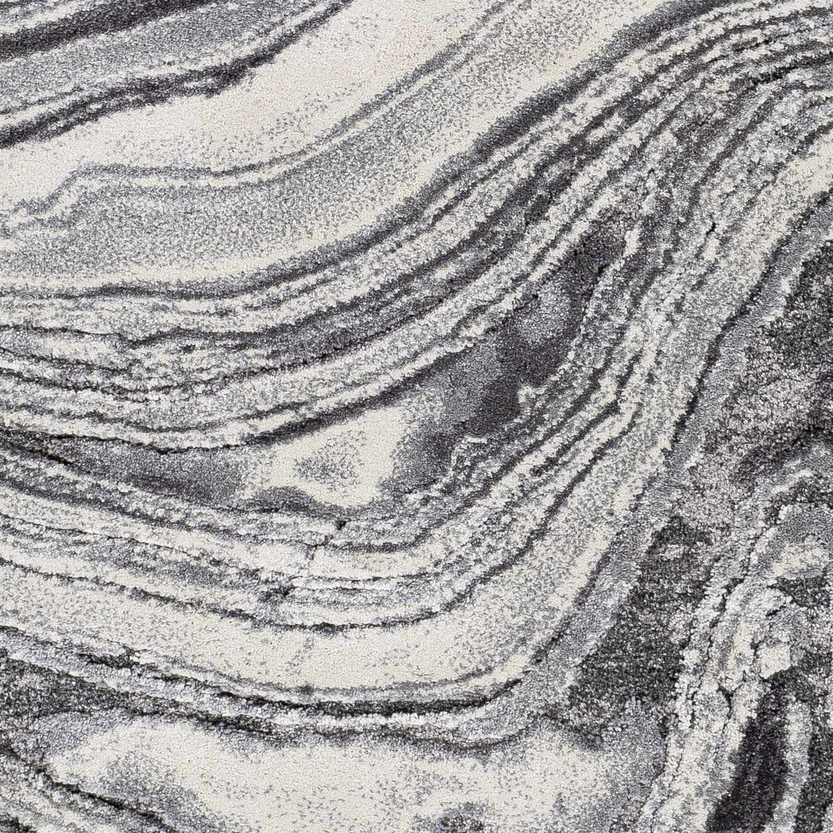 Walloon Gray Marble Thick Rug - Clearance