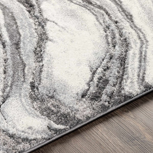 Walloon Gray Marble Thick Rug - Clearance