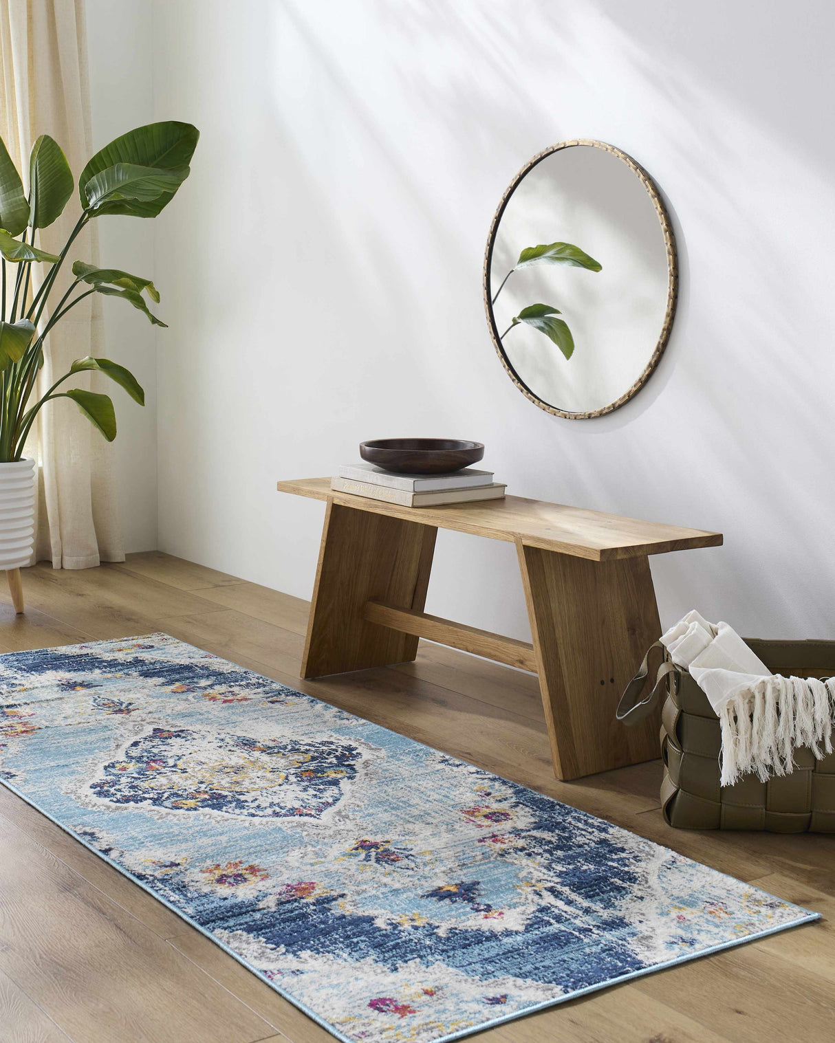 Wallsburg Blue Area Rug