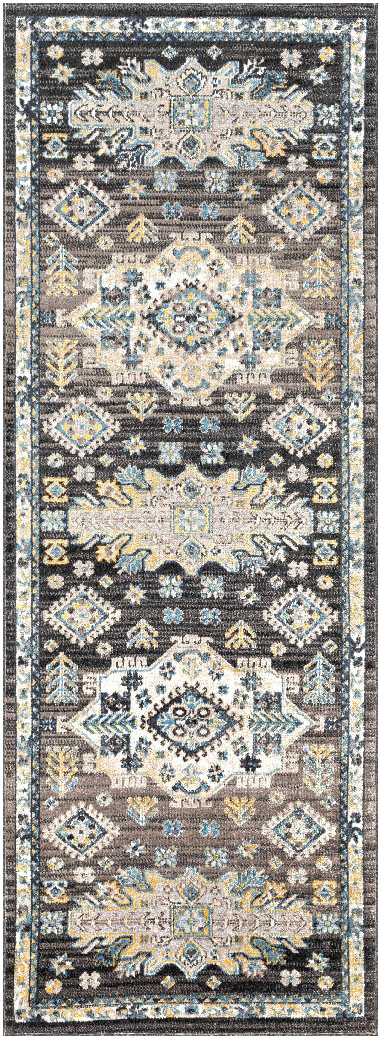 Cabacungan Black & Blue Washable Rug - Clearance