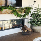 Black Iron Loop Fireplace Log Holder