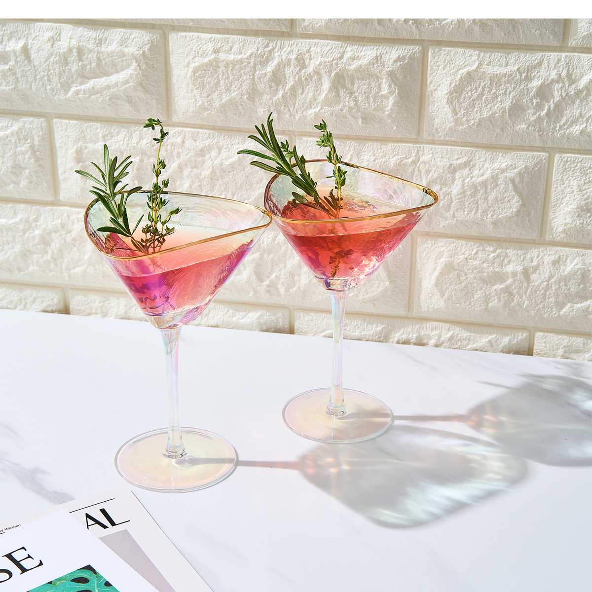 Khen Site Dulce Martini Cocktail Glassware - view 4