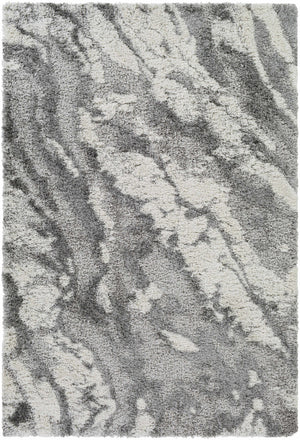 Ashtucna Gray Cloudy Shag Rug