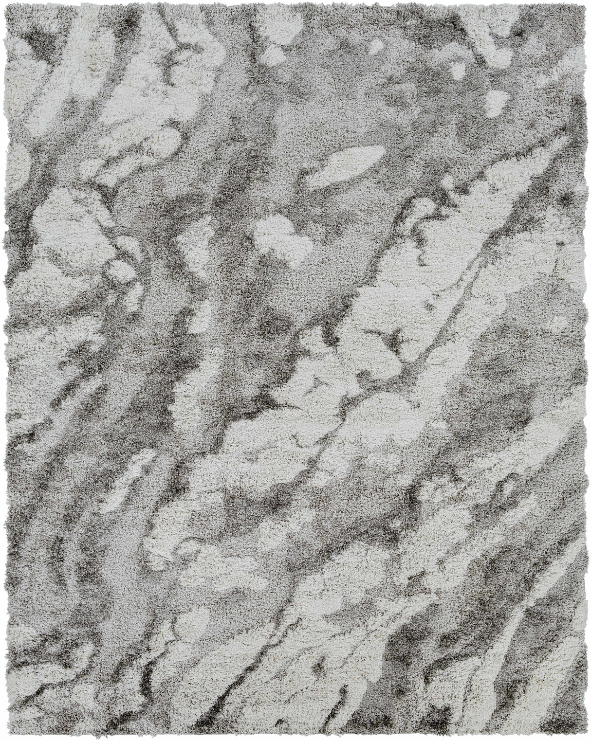 Ashtucna Gray Cloudy Shag Rug