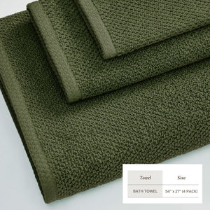Cotton Textured Bath Towel Set - Acacia Collection