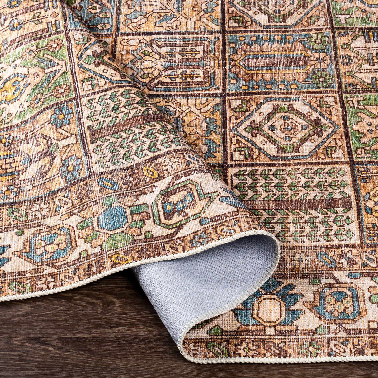 Watermount Washable Aztec Style Area Rug - Clearance
