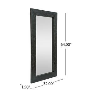 Rustic Mango Wood Full Length Standing Mirror