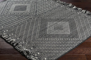 Wundowie Black&Ivory Diamond Wool Rug - Clearance