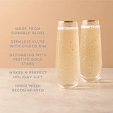 Starlight Stemless Champagne Flutes
