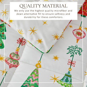 Reversible Christmas Comforter and Sham Set - Holiday Lodge Odette Collection