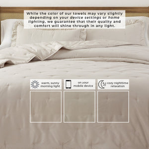 Dot Stitched Ruffled Quilt Set - Dot-Ruffled Collection