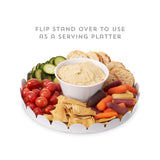 Metal Cake Stand in White