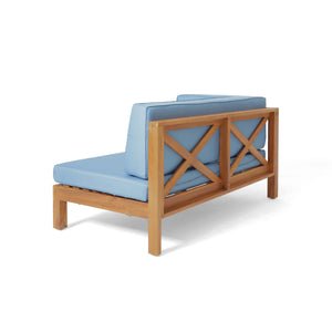 Brava X-Back Corner Bench-L with Coffee Table