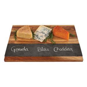 Wood with Slate Board