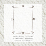 100% Cotton Waffle Weave Duvet Set - Mattea Collection