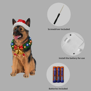 XY Home Garden Stuff Lighted Christmas German Shepherd Dog Statue - view 4