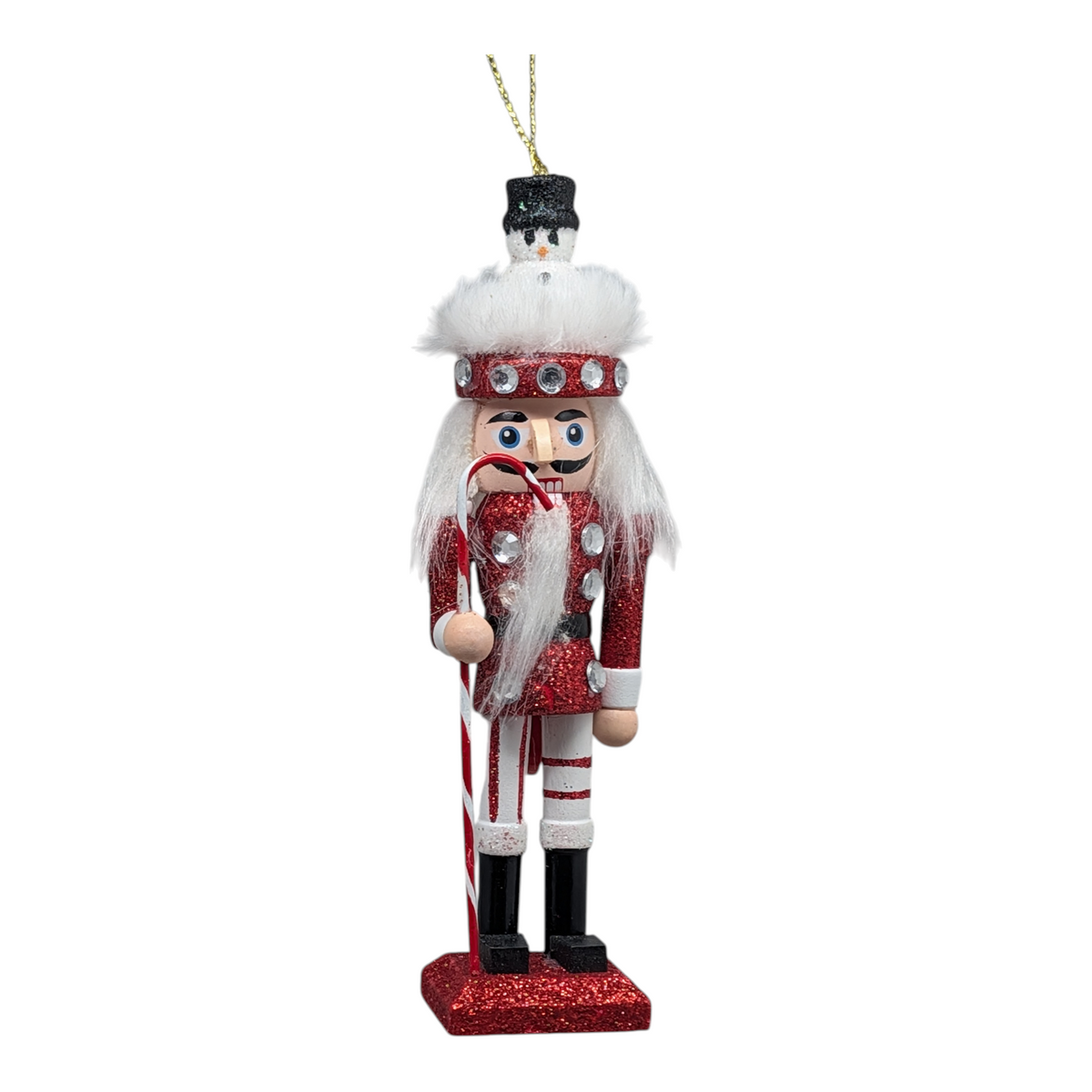 Hollywood 6 inch Wooden Nutcracker - Snowman Hat
