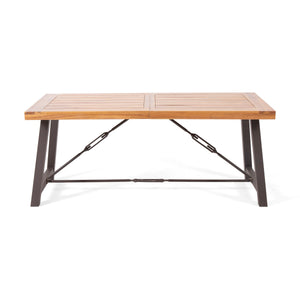 Outdoor 3-Pieces Acacia Wood Dining Set
