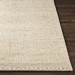 Yaniklar Beige Flat Woven Wool Rug