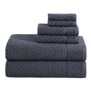 Cotton Diamond Waffle Weave Bath Towel Set - Grayson Collection