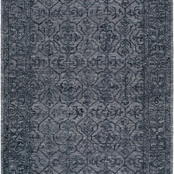 Yadid Black Wool Area Rug