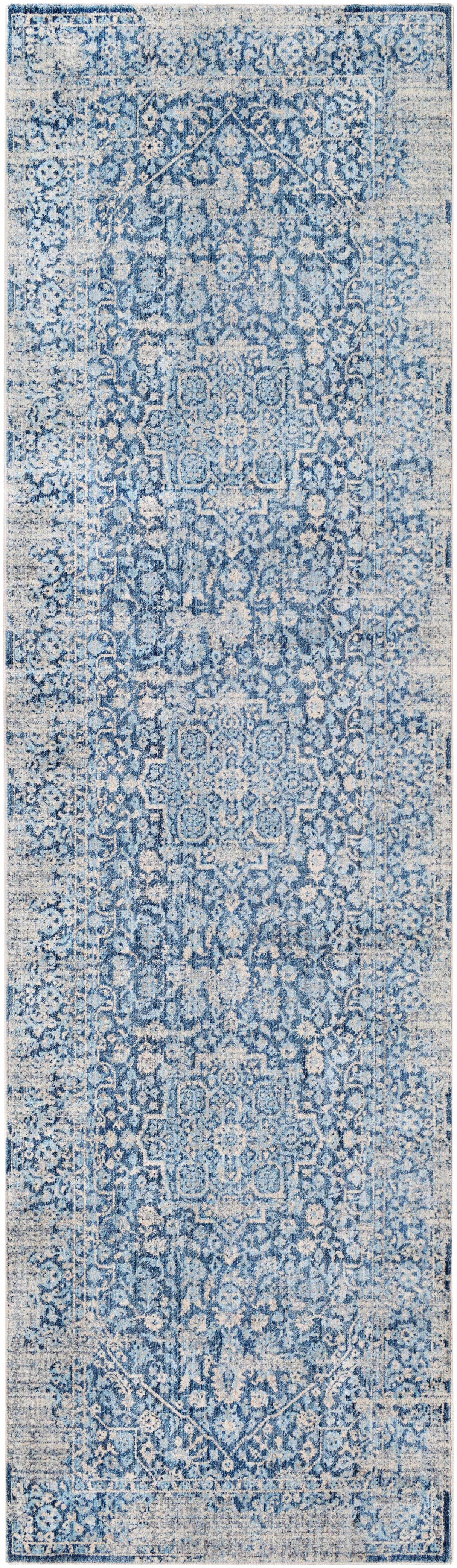 Yorkana Distressed Blue Rug - Clearance