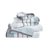 Decorative Cotton Stripe Bath Towel Set - Noelle Collection