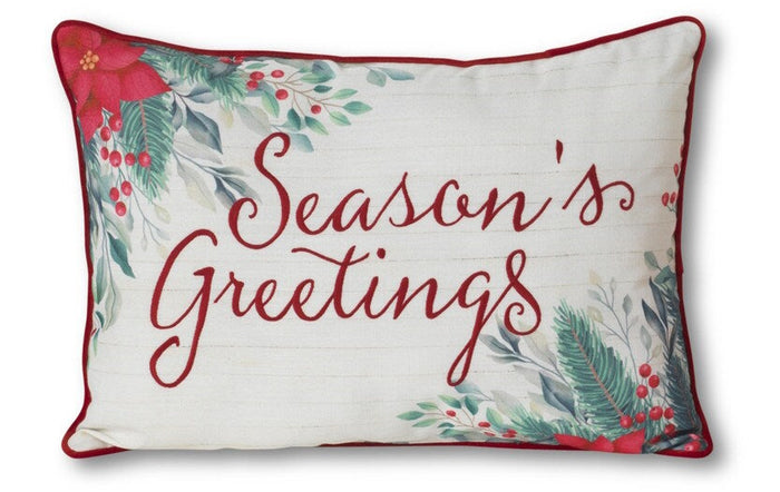 Seasons Greetings Decorative Pillow