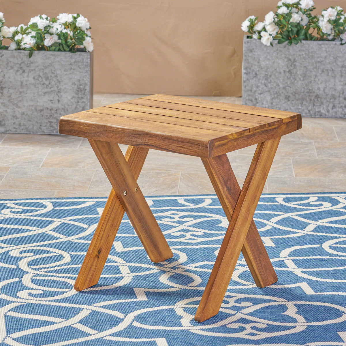 Outdoor Acacia Wood Side Table