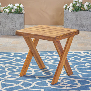 Outdoor Acacia Wood Side Table