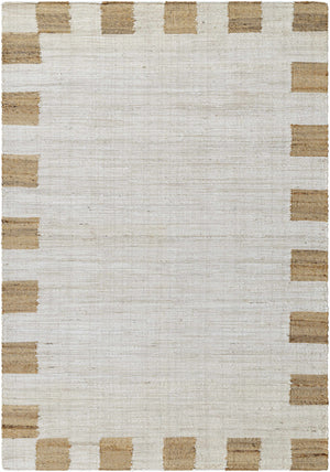 Yuval Dotted Bordered Jute Carpet - Clearance
