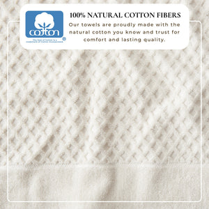 Cotton Diamond Waffle Weave Bath Towel Set - Grayson Collection