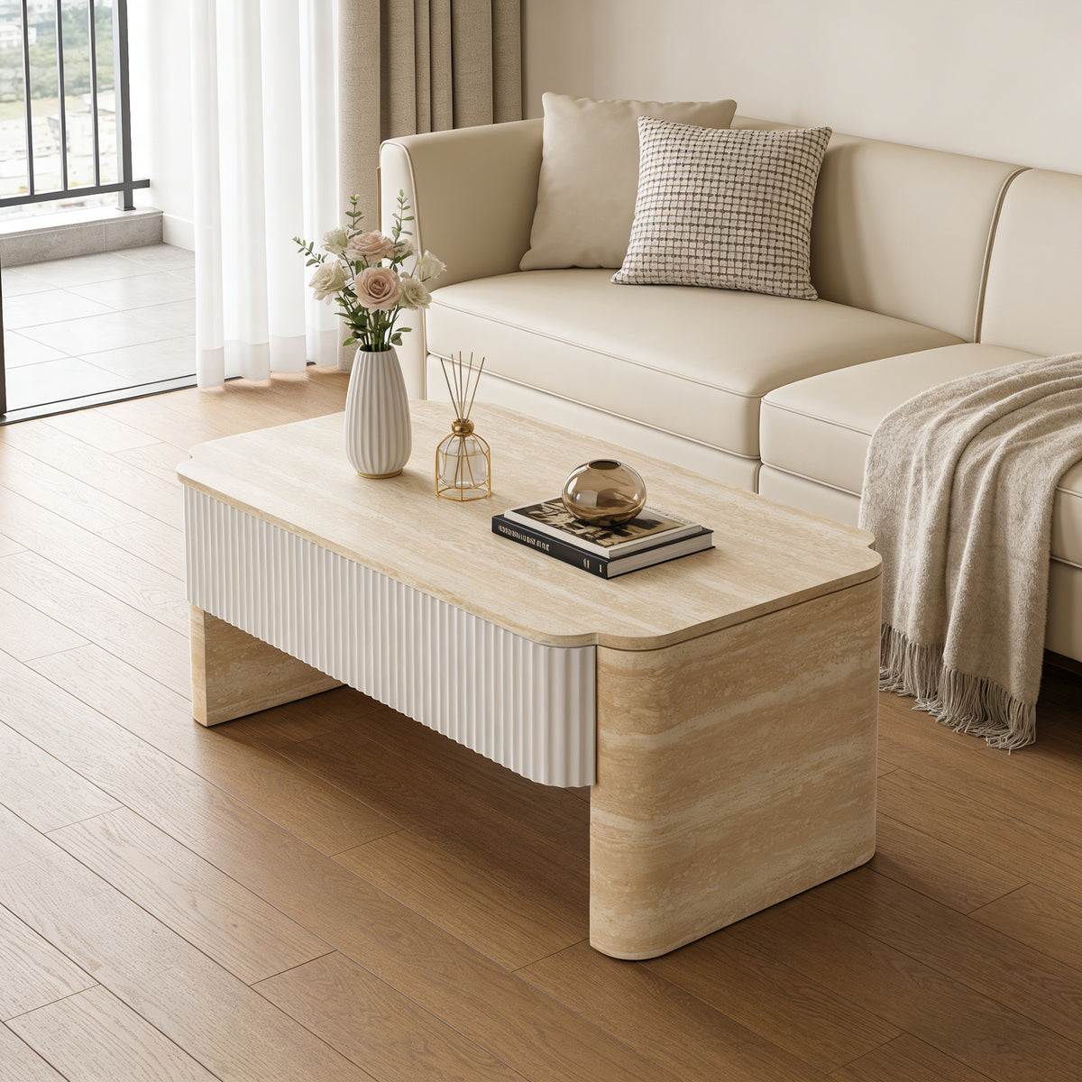 YUNHUIYU Lift Top Coffee Table - view 2