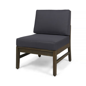 Perla 3 Seater Sofa and Table Set, Dark