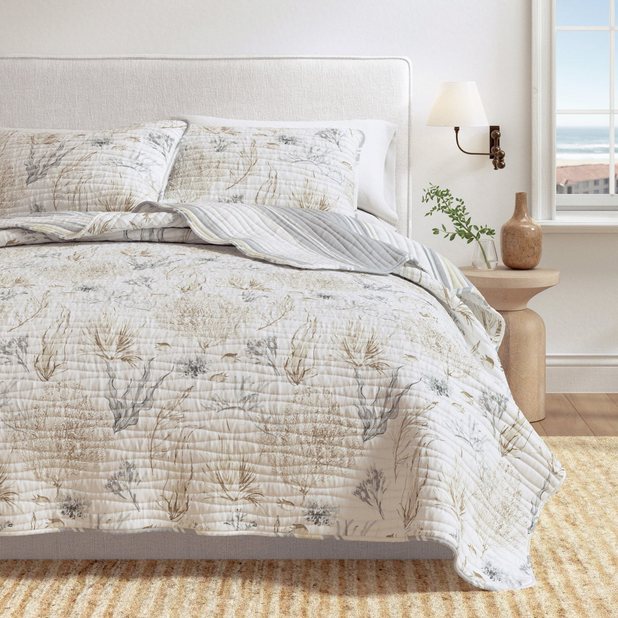 Coral Sea Maze Coastal Quilt Set - Newcomb Collection