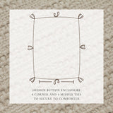 100% Cotton Waffle Weave Duvet Set - Mattea Collection