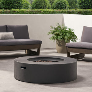 Lightweight Concrete Outdoor Circular Fire Pit