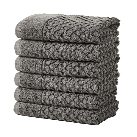 Cotton Diamond Waffle Weave Bath Towel Set - Grayson Collection